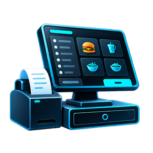POS and cashier screen